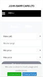 Mobile Screenshot of johnbarrcars.co.uk