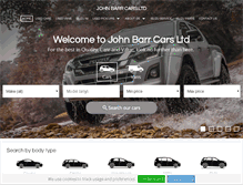 Tablet Screenshot of johnbarrcars.co.uk